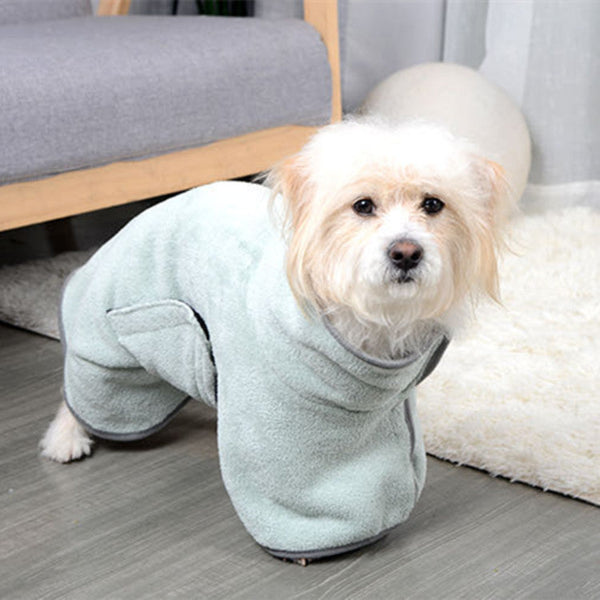 Ultra-Absorbent Dog Bathrobe & Cozy Coat Towel