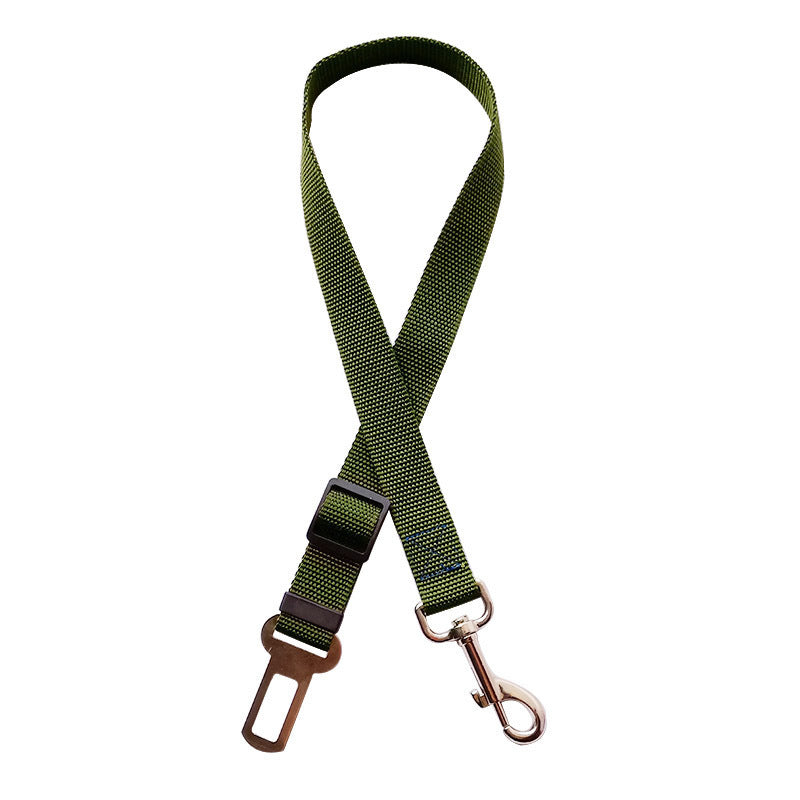 army green dog seatbelt