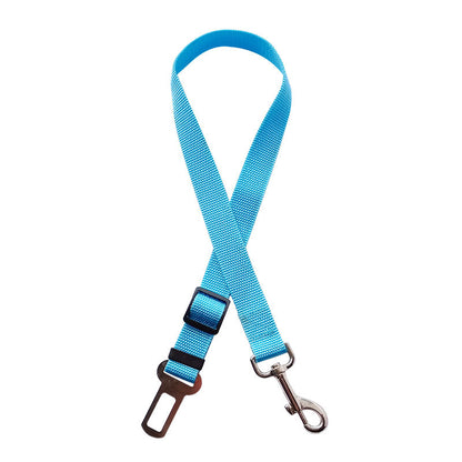 sky blue dog seatbelt