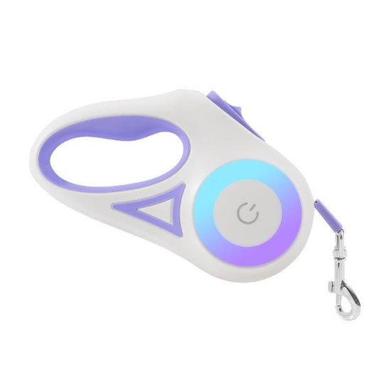 purple retractable leash for small and medium dogs or cats