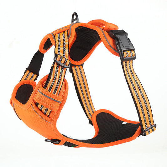 Reflective Dog Harness - Orange