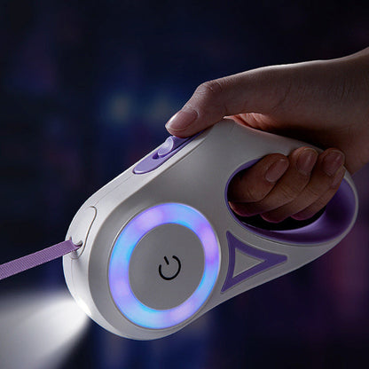 retractable leash with LED light