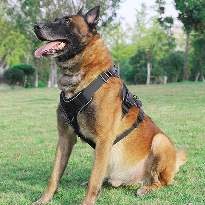 Anti-Breakaway No-Pull Tactical Dog Harness