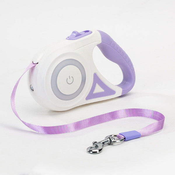 purple retractable leash for small dogs or cats