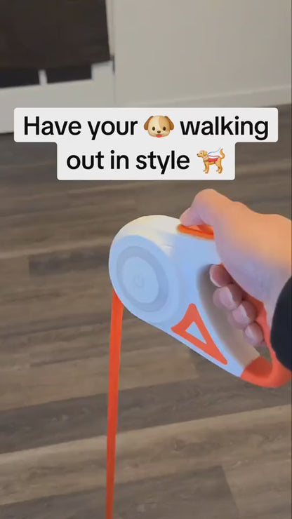 Retractable Dog Leash - Durable, One-Hand Lock for Small & Medium Pets